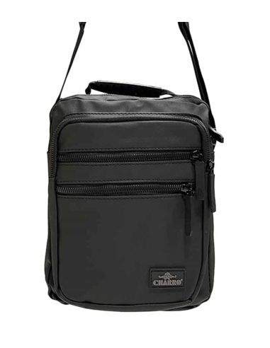 Bolso nylon Negro Mediano Charro Hombre