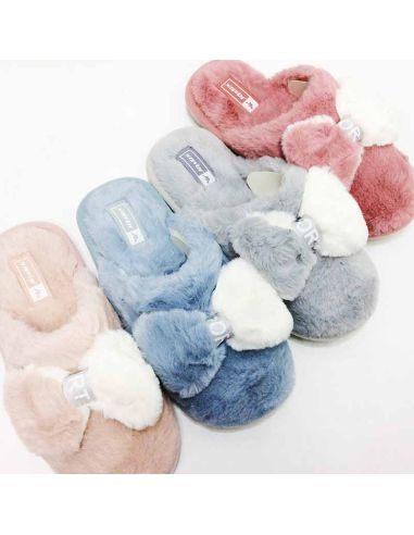 Pantuflas para mujer decoradas con Lazo