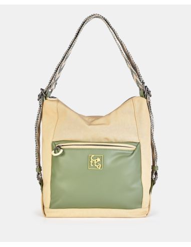 Bolso convertible en Mochila Caminatta Twist Verde