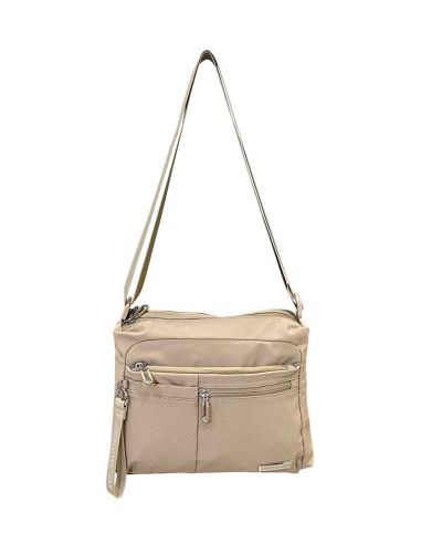 Bolso Bandolera Nylon Camel de Javier Larrainzar